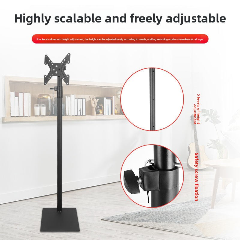 Horizontal and vertical screen flat-panel TV stand