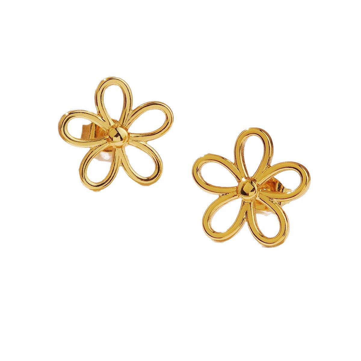 Five-leaf flower earrings