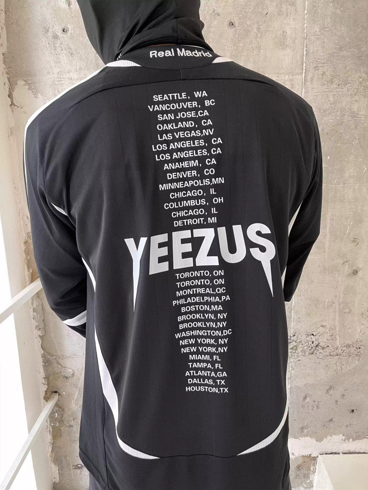 Real Madrid Football Jersey Remake Kanye Portrait Long Sleeve