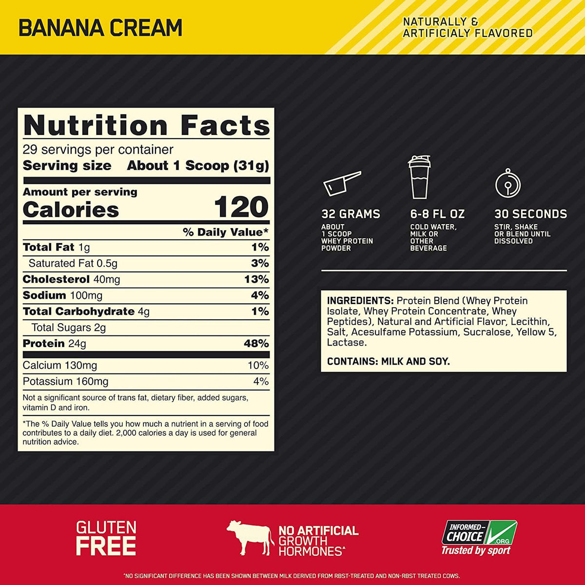 Whey Protein Powder Dietary Supplement