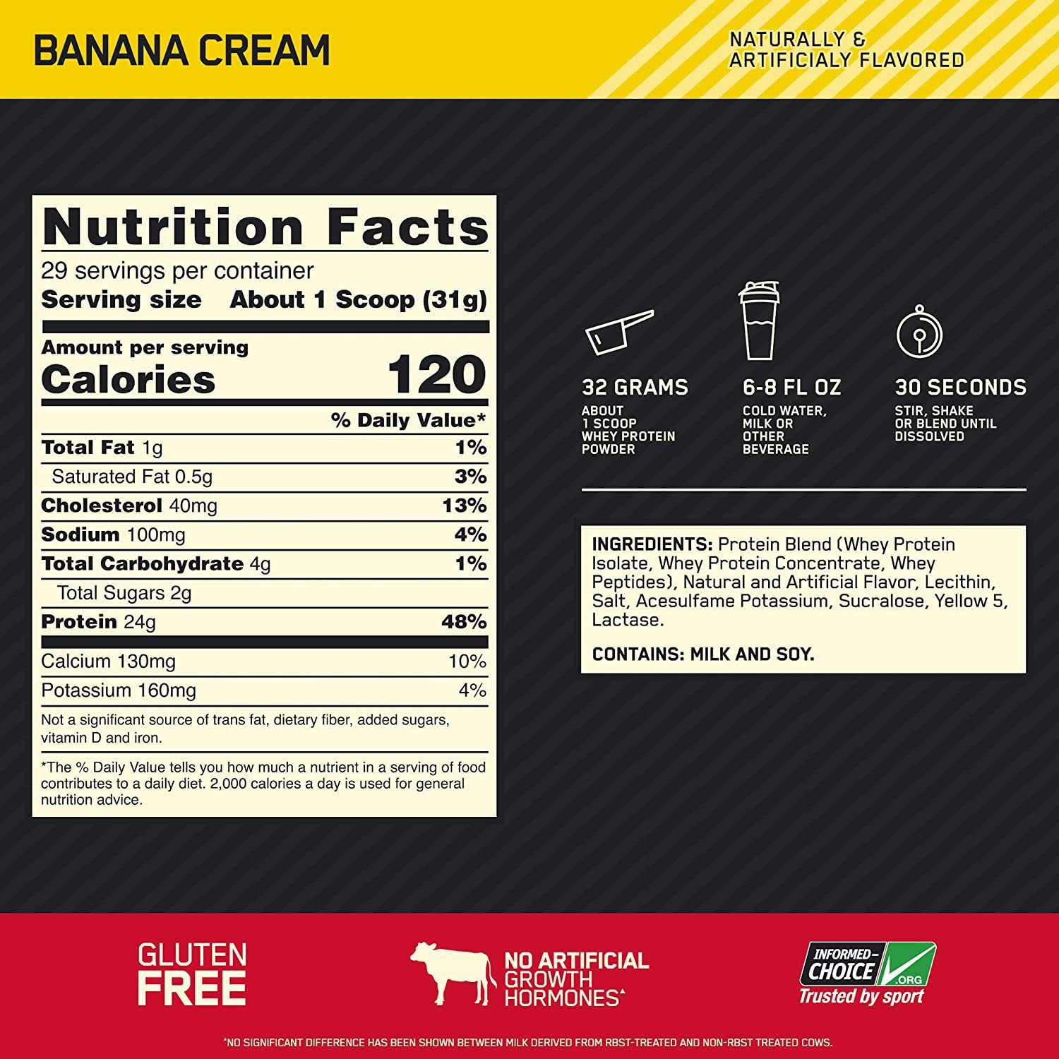 Whey Protein Powder Dietary Supplement