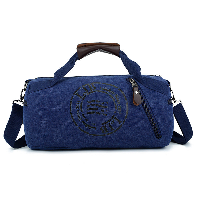 Printed Logo Portable Canvas Crossbody Bag