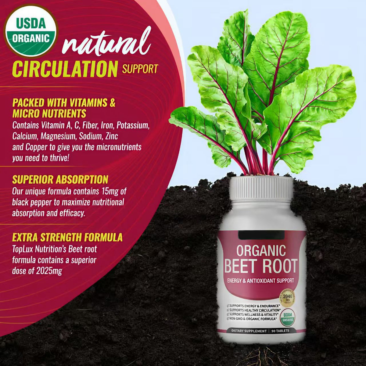 Beetroot capsules