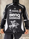 Real Madrid Football Jersey Remake Kanye Portrait Long Sleeve
