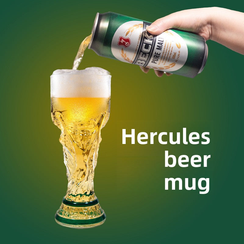 Hercules Football Trophy Beer Glass Mug