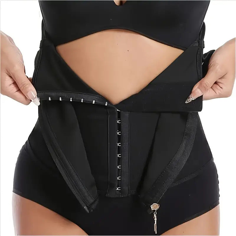 Adjustable Fitness Waist Belt with Triple Buckle