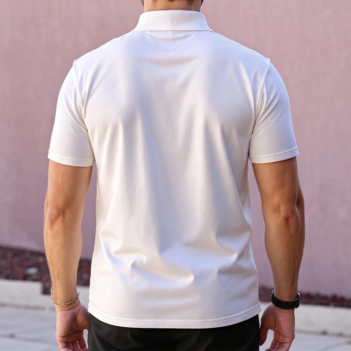 All-Over Print Men's Polo Collar Jersey