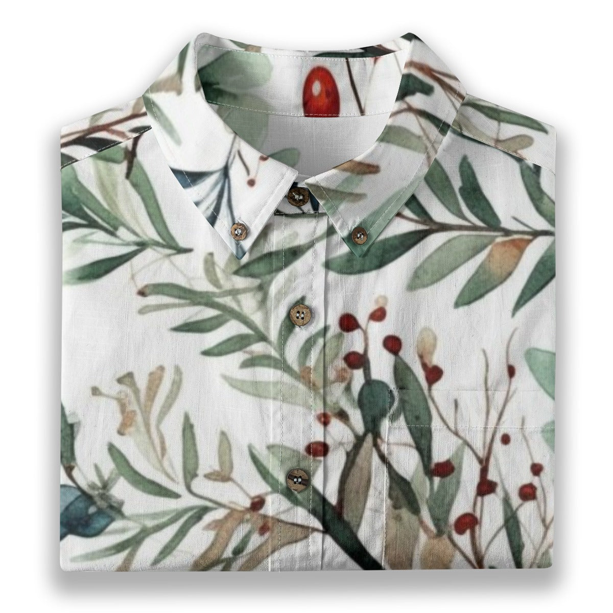 All-Over Print Men's Breathable Cotton Shirt|125GSM