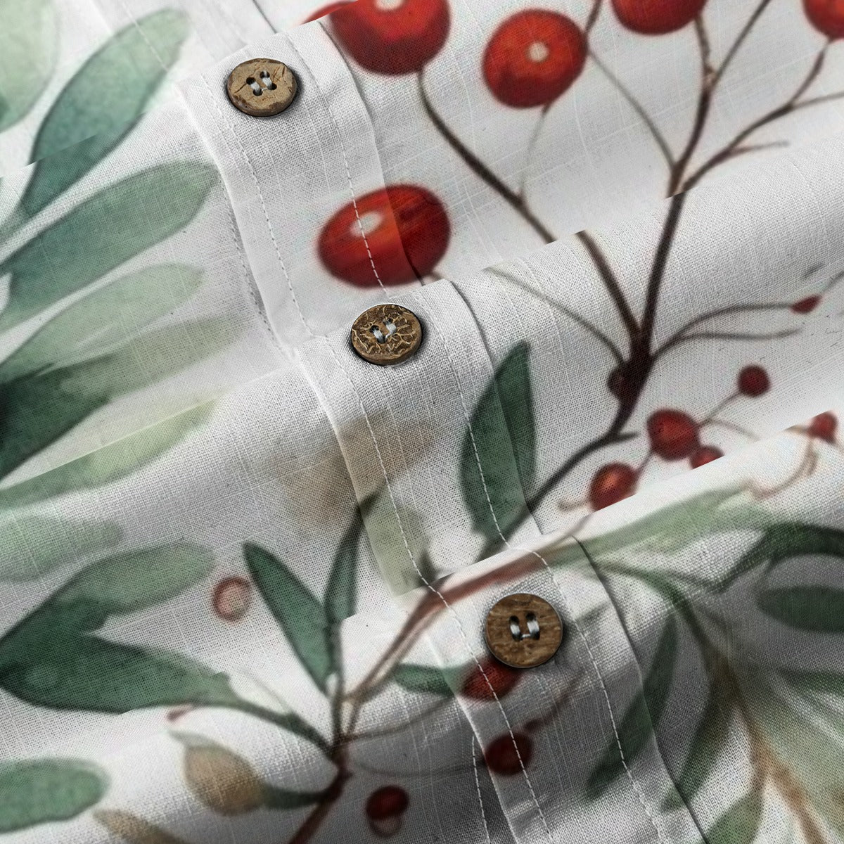 All-Over Print Men's Breathable Cotton Shirt|125GSM