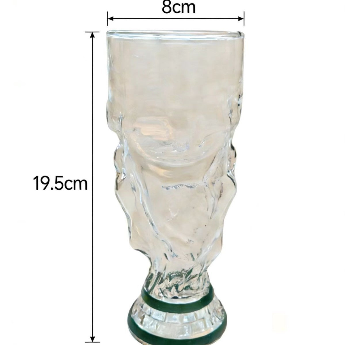 Football Trophy Design Glass Beer Mug