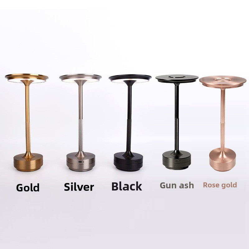 Rechargeable Metal LED Table Lamp with Touch Control
