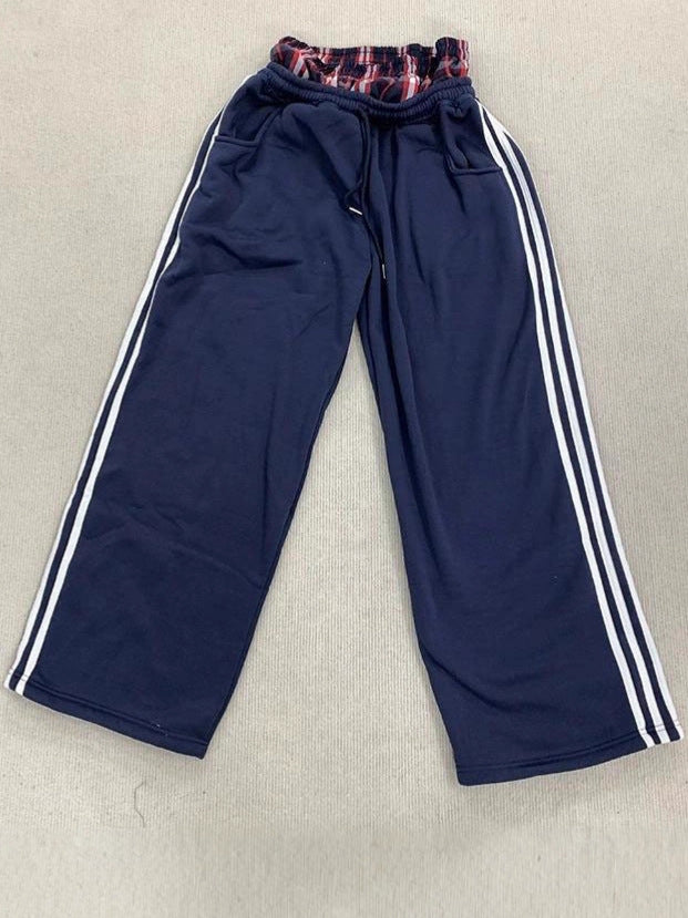 Vintage Striped High Waist Casual Pants