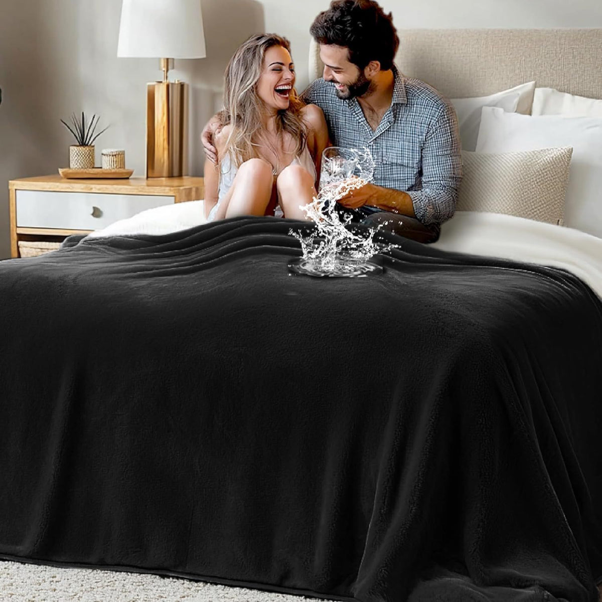 Waterproof Dual-Sided Flannel Pet Blanket