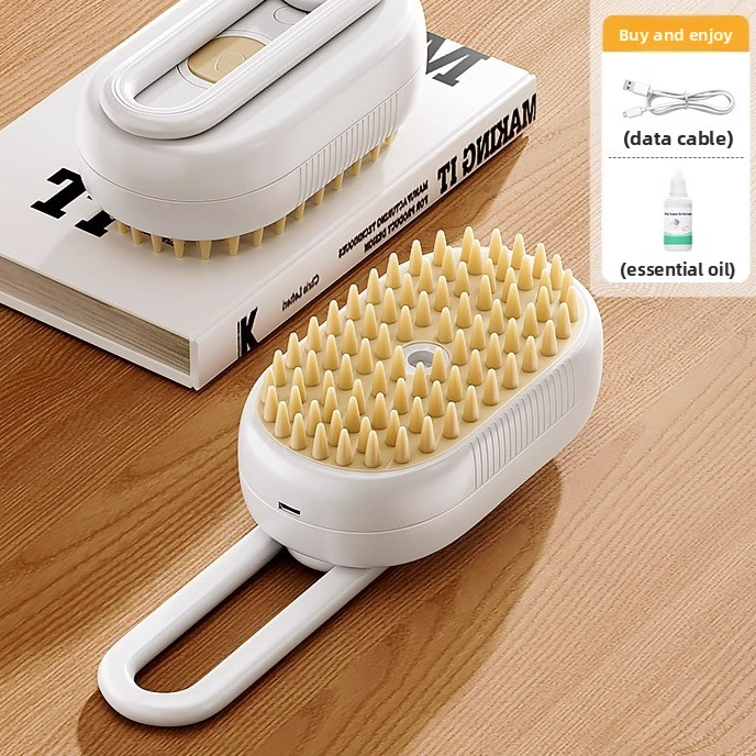 Rechargeable Pet Grooming Comb with Spray Function