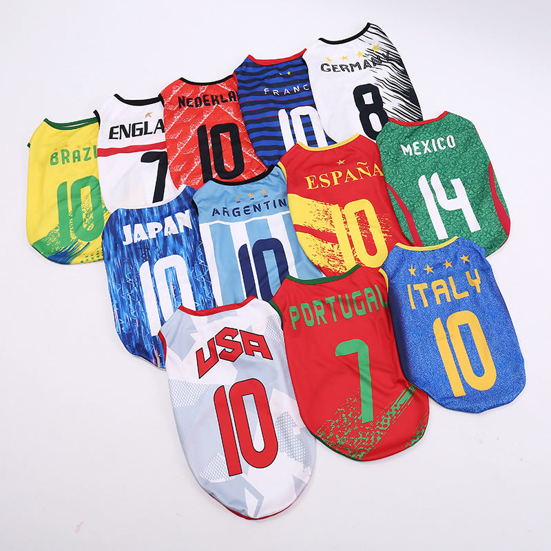 Football Team Pet Dog Vest