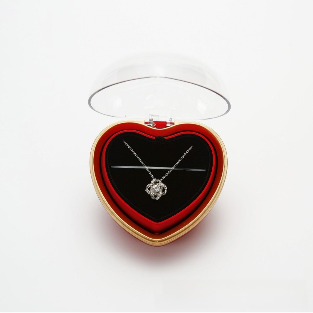 Pendant Necklace Rose Box
