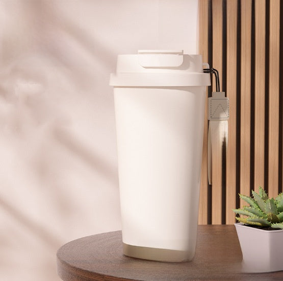 Stainless Steel Vacuum Insulated Cup with Carrying Strap