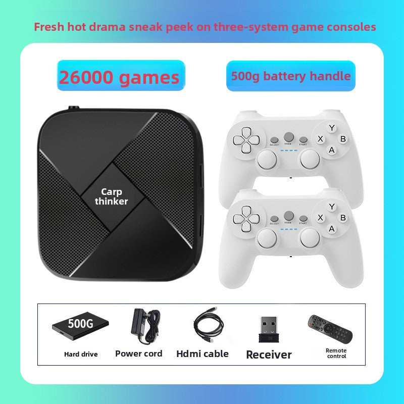 Dual System TV Game Console with Wireless Controllers