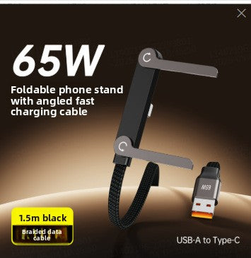 Foldable Stand Fast Charging Data Cable