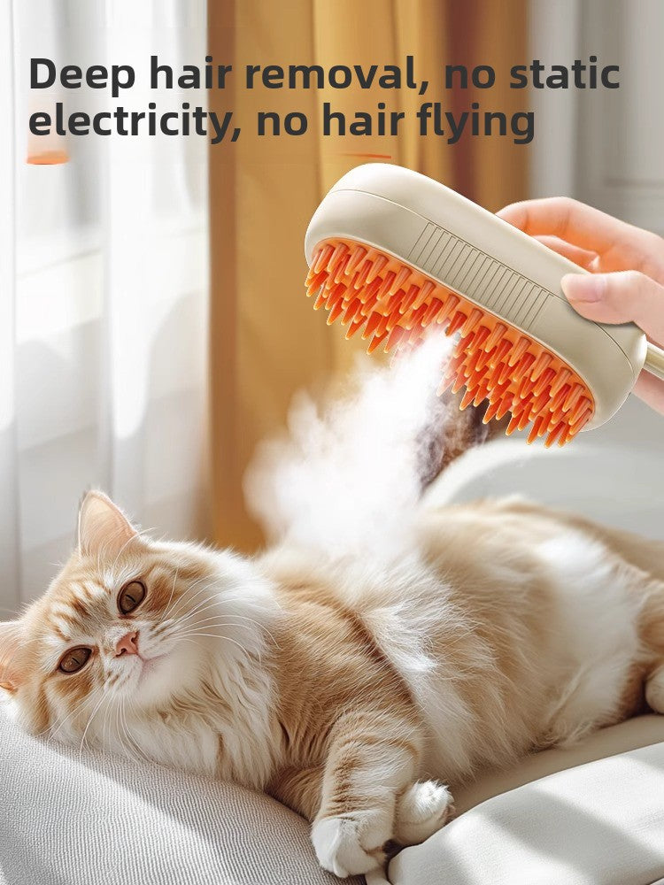 Rechargeable Pet Grooming Comb with Spray Function