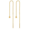 Titanium Steel Tassel Star Crystal Drop Earrings