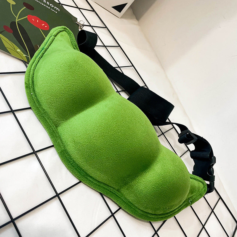 Soft Plush Crossbody Bag with Large Capacity