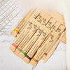 Biodegradable disposable bamboo toothbrush