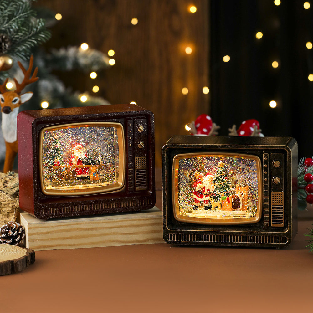 Christmas Music Snowfall TV Night Light
