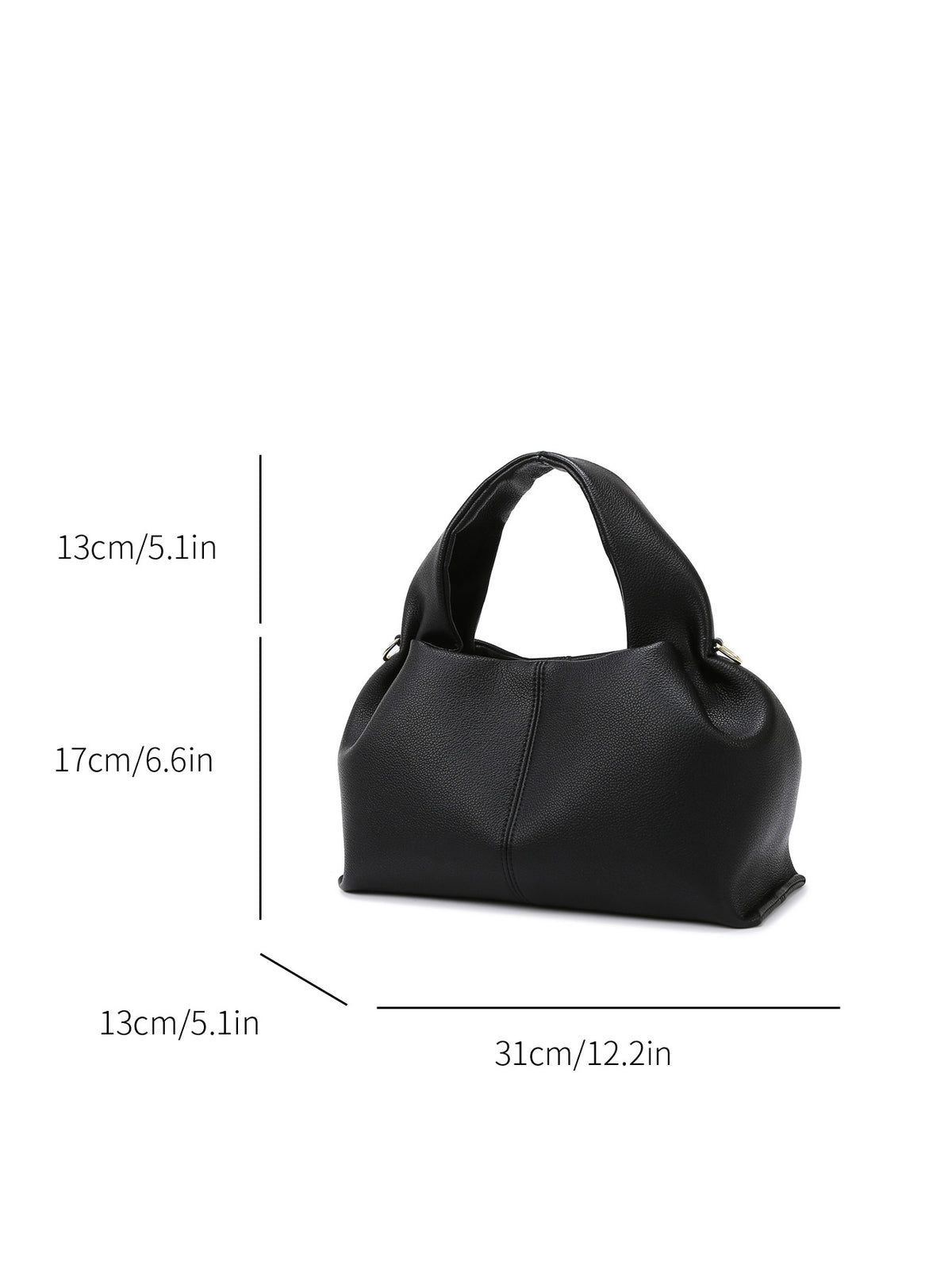 Soft Leather Cloud Shoulder Bag
