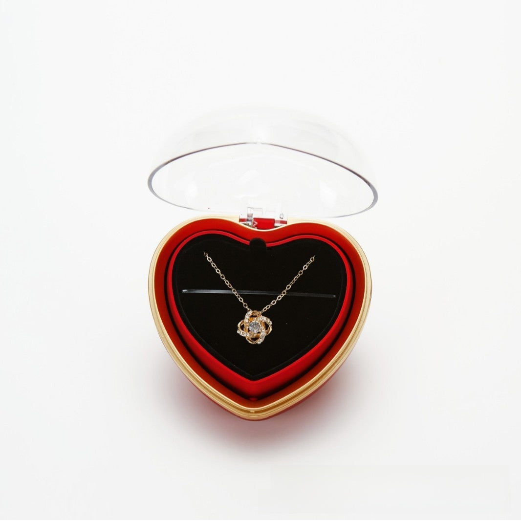 Pendant Necklace Rose Box