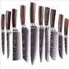 Steel Kitchen Knife Set with Wood Handle