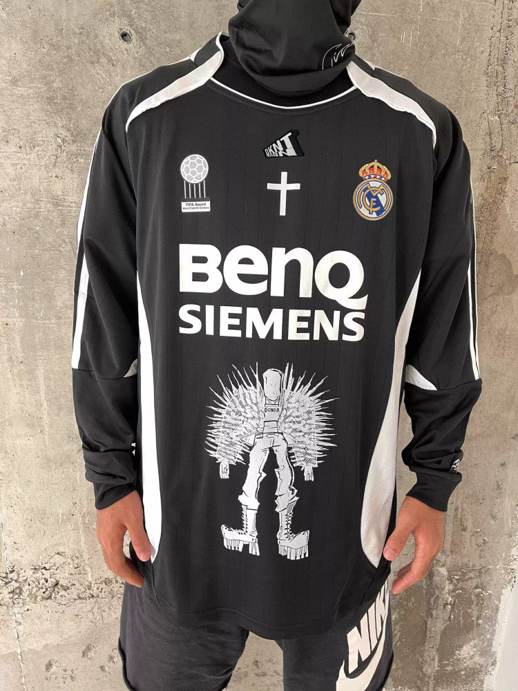 Real Madrid Football Jersey Remake Kanye Portrait Long Sleeve