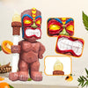 Solar Mayan Smiling Totem Garden Decoration