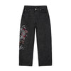 Embroidery Dragon Denim Pants
