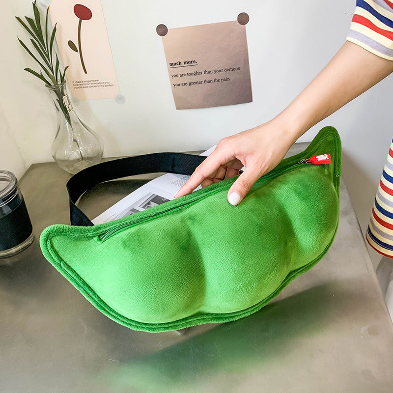 Soft Plush Crossbody Bag with Large Capacity