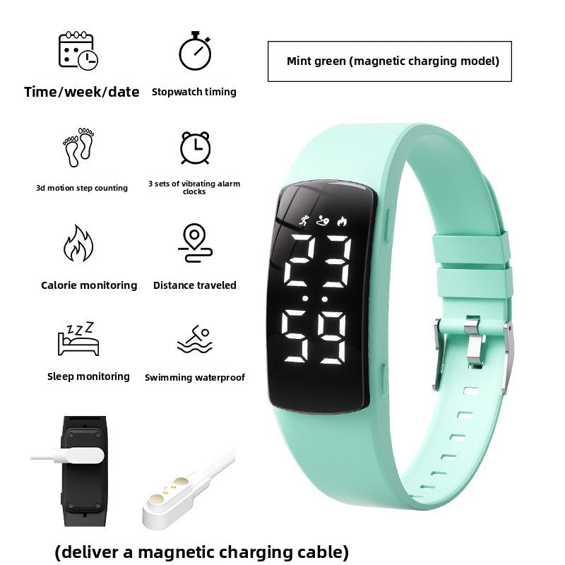 Sports Bracelet Watch with Vibration Alarm and Waterproof