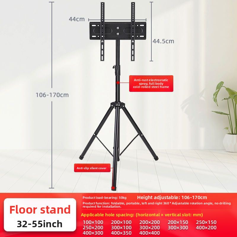 Horizontal and vertical screen flat-panel TV stand