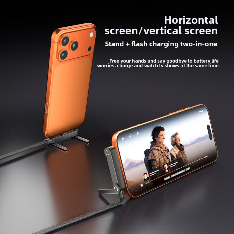 Foldable Stand Fast Charging Data Cable