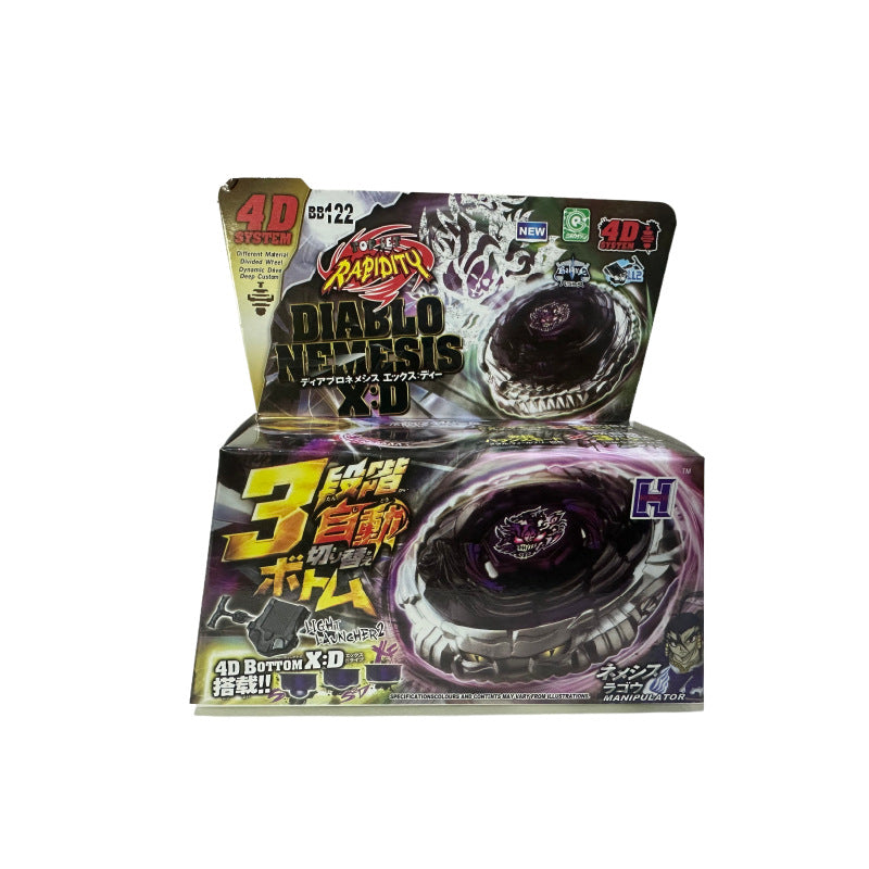 Burst Alloy Top with Launcher and Box