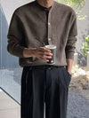 Mens Loose Fit Knit Cardigan