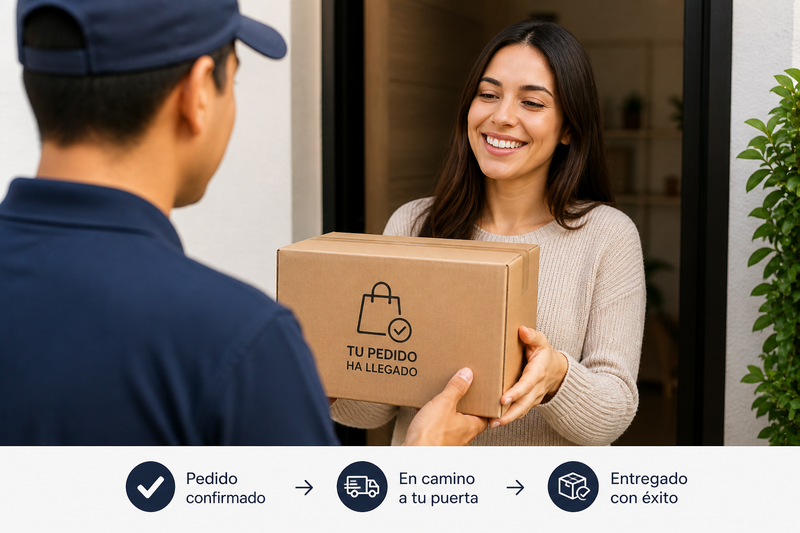 PASO 3: Recibe tu pedido