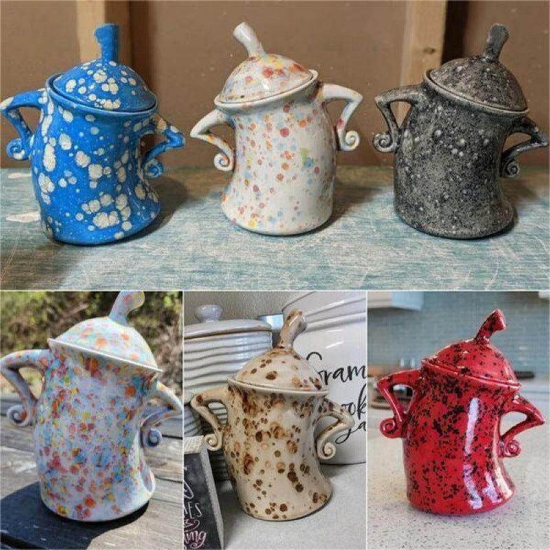Canister con Estilo: Taza y Contenedor Flip-Top Multifuncional