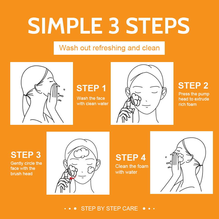 Espuma Limpiadora Facial de Cúrcuma – Limpieza Profunda, Control de Grasa e Iluminación
