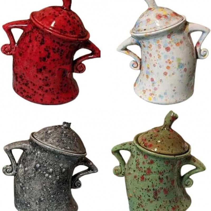 Canister con Estilo: Taza y Contenedor Flip-Top Multifuncional