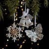 Decoraciones Navideñas con Lentejuelas – Colgantes Acrílicos de Copos de Nieve para Árbol de Navidad