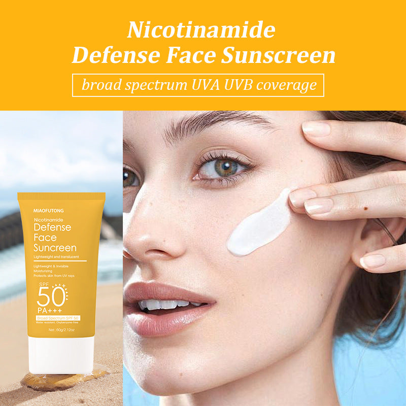 Sunscreen Facial Iluminador con Niacinamida – Ligero y de Rápida Absorción