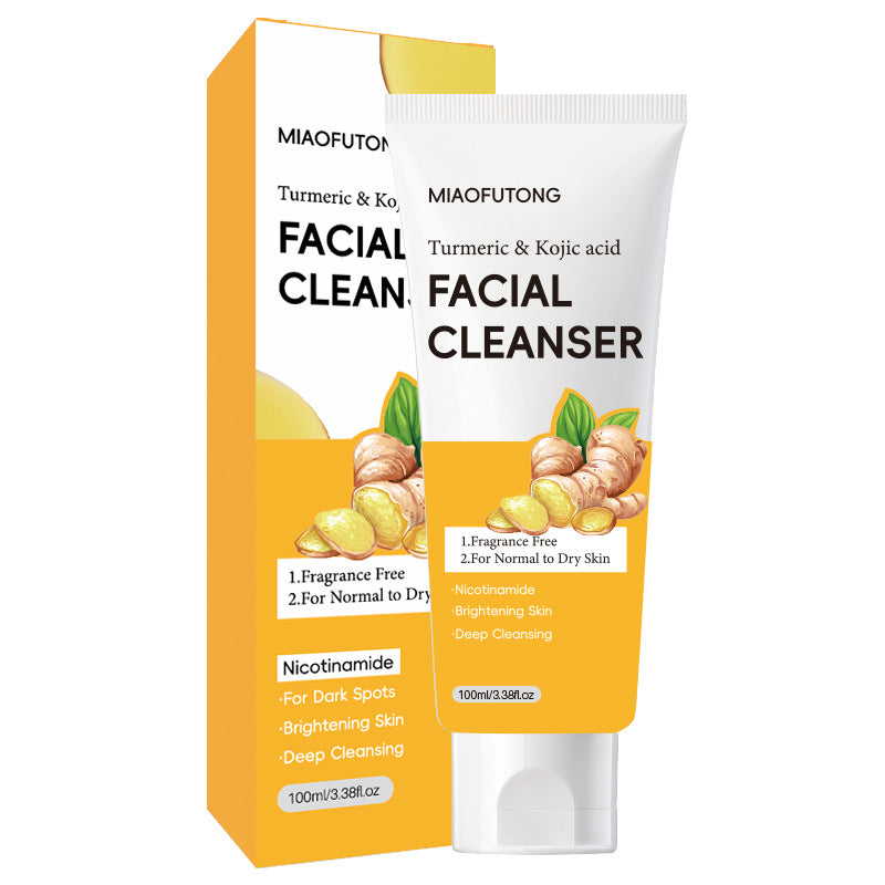 Limpiador Facial de Cúrcuma y Ácido Kójico (Calidad Exportación) – Hidratante, Iluminador y Unificador del Tono