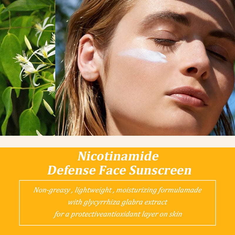 Sunscreen Facial Iluminador con Niacinamida – Ligero y de Rápida Absorción