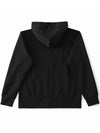 Embroidered Hooded Zip-Up Sweatshirt Jacket