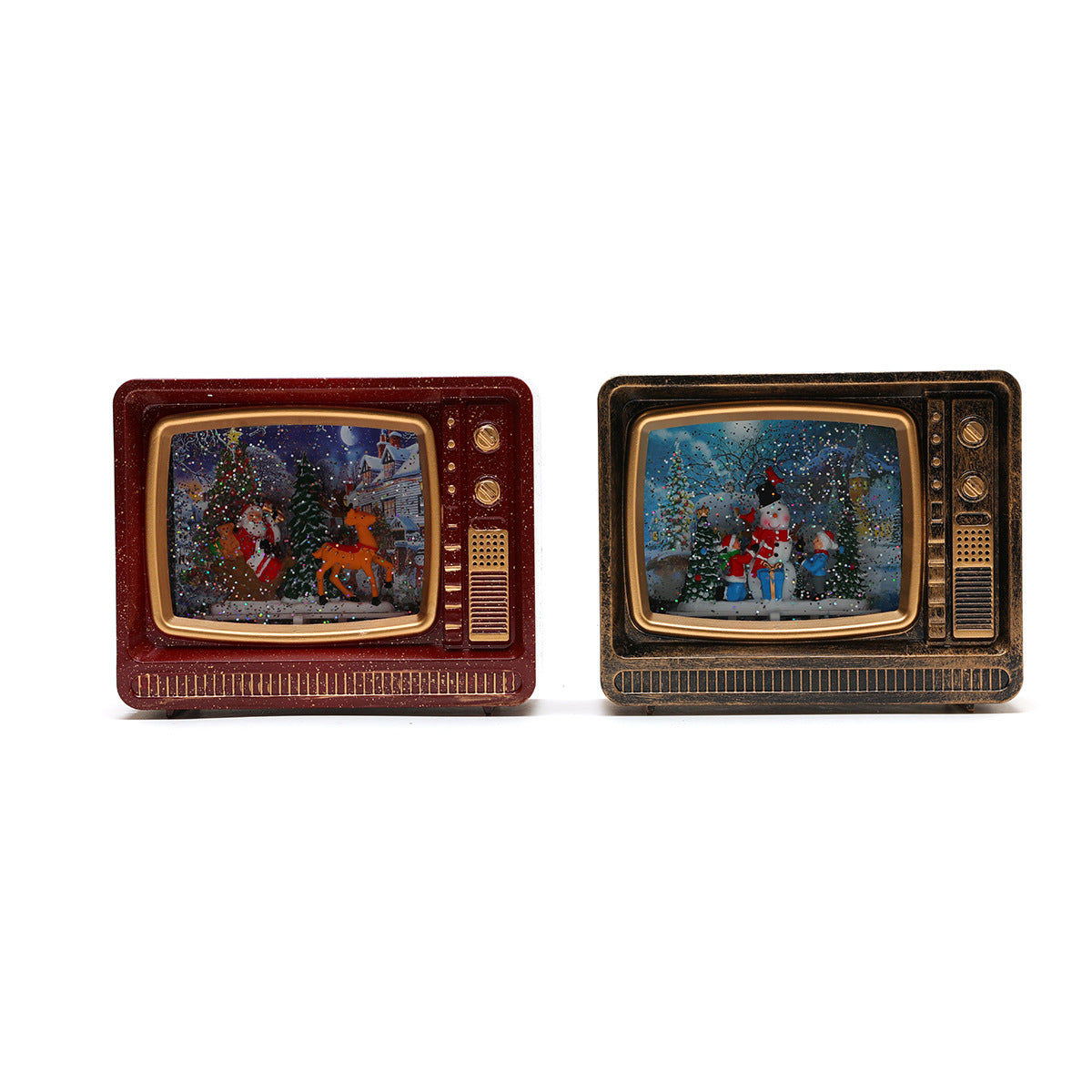 Christmas Music Snowfall TV Night Light